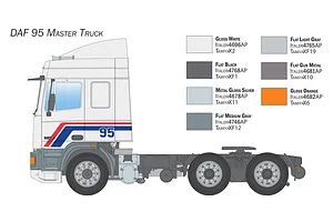 Italeri 1/24 DAF 95 Master Truck Scaled Plastic Model Kit image 94539