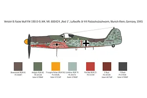 Italeri 1/72 Focke-Wulf FW 190 D-9 Fighter Scaled Plastic Model Kit image 5