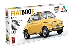 Italeri 1/12 Fiat 500 F Car Scaled Plastic Model Kit image 94556