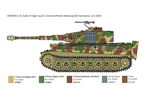 Italeri 1/35 &amp;quot;D-Day 80th Anniversary&amp;quot; Pz.Kpfw VI Tiger 1 Ausf.E Tank Scaled Plastic Model Kit image 5