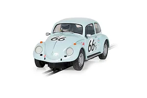 Scalextric 1/32 Volkswagen Beetle - Blue 66 Slot Car image 94667