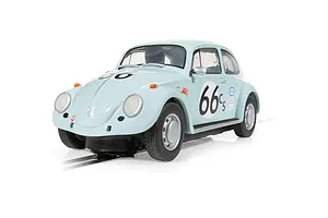 Scalextric 1/32 Volkswagen Beetle - Blue 66 Slot Car image 94668