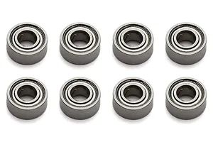 Team Associated 3x7x3mm Metal Shielded Bearing Set 8Pcs