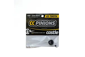 Castle Creations Carbon Steel 22T 48dp/0.5Mod Pinion Gear