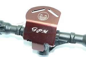 GPM Silver Aluminium Front or Rear "Smiley" Gear Box Skid Plate image 95238
