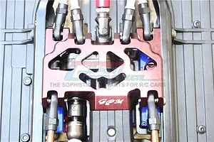 GPM Grey Silver Aluminium Gear Box Skid Plate Set image 95248