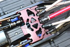 GPM Grey Silver Aluminium Gear Box Skid Plate Set image 95249