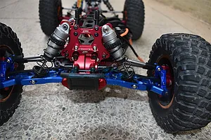 GPM Red Aluminium Front Gearbox Housing Set w/ Lower Suspension Mounts image 95281