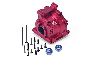 GPM Red Aluminium Rear Differential Housing Set w/ Larger Inner Bearings image 95323