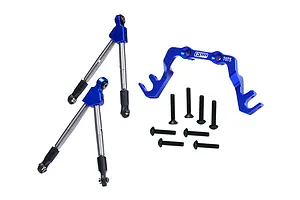 GPM Blue Aluminium Front Tie Rods w/ Hub Carrier Brace