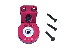 GPM Red Aluminium 23T Servo Horn w/ Built in Servo Saver image 95411