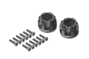 Boom Racing Black Aluminium 12mm (+8mm Offset) ProBuild Wheel Hub Adapters 2Pcs image 95440