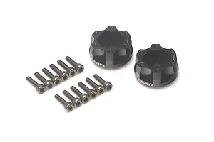 Boom Racing Black Aluminium 12mm (+4mm Offset) ProBuild Wheel Hub Adapters 2Pcs image 95444