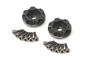 Boom Racing Black Aluminium 12mm (+1mm Offset) ProBuild Wheel Hub Adapters 2Pcs
