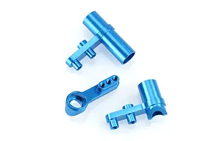 HSP Blue Aluminium Steering Servo Saver Set image 9549