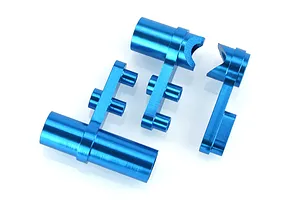 HSP Blue Aluminium Steering Servo Saver Set image 9550