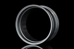 MST 1.9" 501 Off-Set Changeable Flat Silver Inner Rims 2pcs image 95741