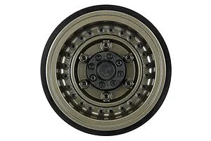 Pro-Line 2.9" Gunmetal Aluminium Black Rhino Armory Bead-Loc Rims 2pcs image 95752