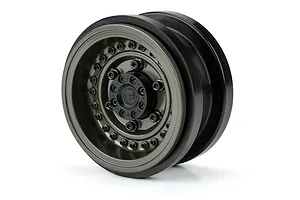 Pro-Line 2.9" Gunmetal Aluminium Black Rhino Armory Bead-Loc Rims 2pcs image 95753