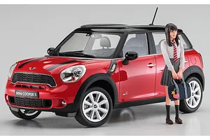 Hasegawa 1/24 Mini Cooper S Countryman All 4 Car w/ School Girl Figurine Scaled Plastic Model Kit image 95781