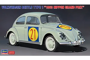 Hasegawa 1/24 1963 Volkswagen Beetle Type 1 "Nippon Grand Prix" Car Scaled Plastic Model Kit image 95798