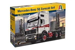 Italeri 1/24 1993 Mercedes-Benz SK Eurocab 6x4 Truck Scaled Plastic Model Kit image 95826