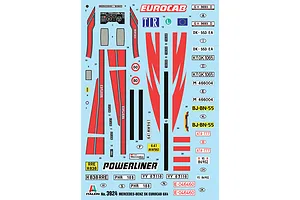 Italeri 1/24 1993 Mercedes-Benz SK Eurocab 6x4 Truck Scaled Plastic Model Kit image 95829
