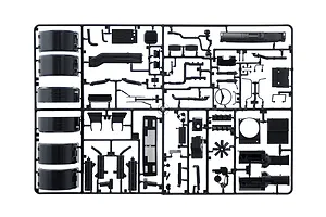 Italeri 1/24 1993 Mercedes-Benz SK Eurocab 6x4 Truck Scaled Plastic Model Kit image 95837