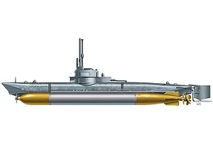 Italeri 1/35 Biber Midget Submarine Scaled Plastic Model Kit image 95844