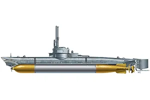 Italeri 1/35 Biber Midget Submarine Scaled Plastic Model Kit image 95845