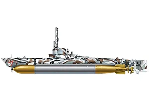 Italeri 1/35 Biber Midget Submarine Scaled Plastic Model Kit image 95846