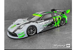 Bittydesign 1/10 P-GT3R Unpainted Body Shell - Clear image 96004