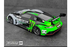 Bittydesign 1/10 P-GT3R Unpainted Body Shell - Clear image 96005