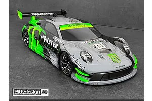 Bittydesign 1/10 P-GT3R Unpainted Body Shell - Clear image 96006