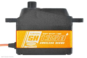 Savox Aluminium SH-0350MG Plus Mini 4.6kg 6V Coreless Metal Geared Servo - Orange image 2