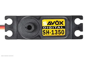 Savox Aluminium SH-0350MG Plus Mini 4.6kg 6V Coreless Metal Geared Servo - Orange image 3