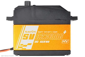 Savox Aluminium SV-0236MG Plus 1/5 40kg 7.4V Metal Geared Servo - Orange image 96050
