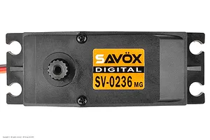 Savox Aluminium SV-0236MG Plus 1/5 40kg 7.4V Metal Geared Servo - Orange image 96051
