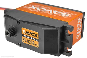 Savox Aluminium SV-0236MG Plus 1/5 40kg 7.4V Metal Geared Servo - Orange image 96052