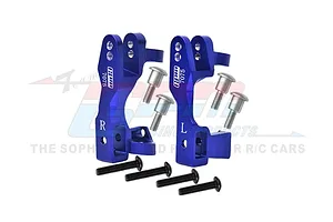 GPM Blue Aluminium Steering Hub Carriers (C-Hubs) 2Pcs SLA019N-B