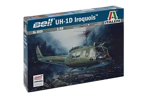 Italeri 1/48 UH-1D Iroquis Helicopter Scaled Plastic Model Kit w/ Australian Decals image 96337