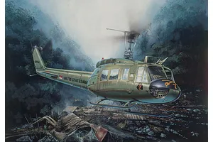 Italeri 1/48 UH-1D Iroquis Helicopter Scaled Plastic Model Kit w/ Australian Decals image 96338