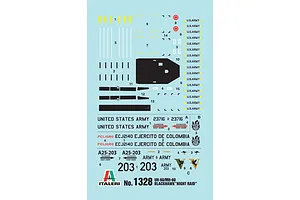 Italeri 1/72 UH-60/MH-60 Black Hawk "Night Raid" Helicopter Scaled Plastic Model Kit w/ Australian Decals image 96347