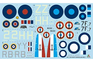 Italeri 1/72 Sunderland Mk.III Bomber Scaled Plastic Model Kit with Australian Decals image 96351