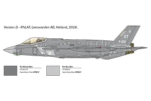 Italeri 1/72 F-35A Lightning II Fighter Scaled Plastic Model Kit w/ Australian Decals image 96357