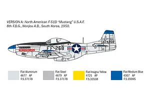 Italeri 1/72 F-51D Korean War Fighter Scaled Plastic Model Kit w/ Australian Decals image 96362