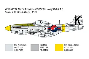 Italeri 1/72 F-51D Korean War Fighter Scaled Plastic Model Kit w/ Australian Decals image 96365