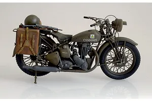 Italeri 1/9 Triumph 3HW Motorcycle Scaled Plastic Model Kit image 96414