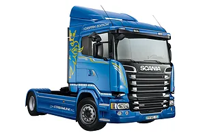 Italeri 1/24 Scania R400 Streamline Flat Roof Truck Scaled Plastic Model Kit image 96475