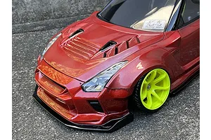 Pandora 1/10 Nissan GT-R R35 BLS / BN Sports Unpainted Body Shell - Clear image 6